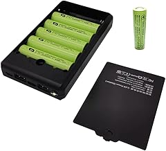 Mobile Bank, 18650 Battery, 12,000 mAh, Large Capacity, LED Light, 3-in-1, 6 18650 Lithium Batteries, Removable Batteries, 2 USB Ports, 10 W, Rapid Charging, 2 Devices Simultaneously, LCD Remaining