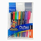 Crayola Super Tips plumones lavables con 50 colores bajan a su menor precio Azor Bolígrafos De Colores Punto Fino .7mm, 10 Piezas + Mandalas De Regalo PinPoint 301.6810