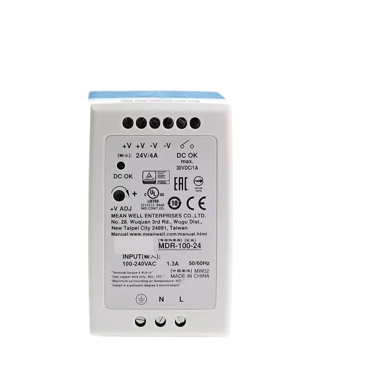 JJKKOZVQF MDR-100-48 48V 2A 96W Single Output