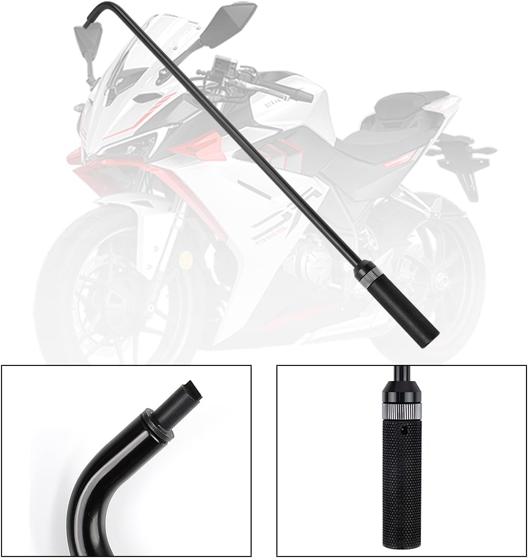 Motorcycle Pilot Screw Adjustment Tool, Heavy Duty Metal Air Mixture Carburetor Jet Screwdriver, 110° Angled Head Scooter Carb Repair Tool, Universal for ATV UTV Snowmobile