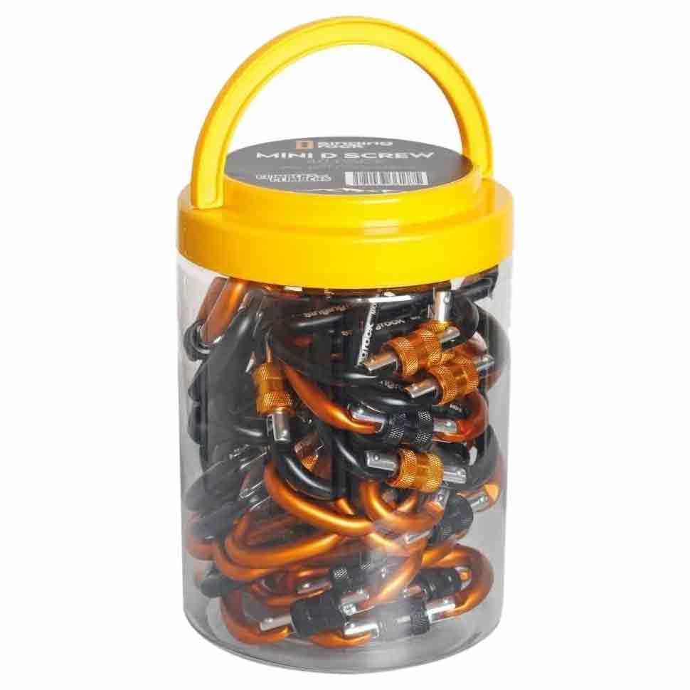 Pack de 40 unidades mosquetón MINI D rosca