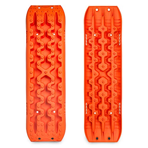 X-BULL New Recovery Traction Tracks Sand Mud Snow Track Tire Ladder 4WD (Orange, 3gen)