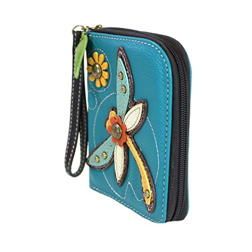 Chala Dragonfly Zip-Around Wallet/Wristlet #TOP3