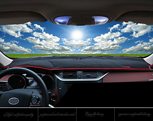 Fly5D® Dashmat Dashboard Mat Sun Cover Car Interior Dash Cover For Nissan Teana 2013-2016 With Audio (Nissan Teana 2013-2016 With Audio, Black) #TOP2