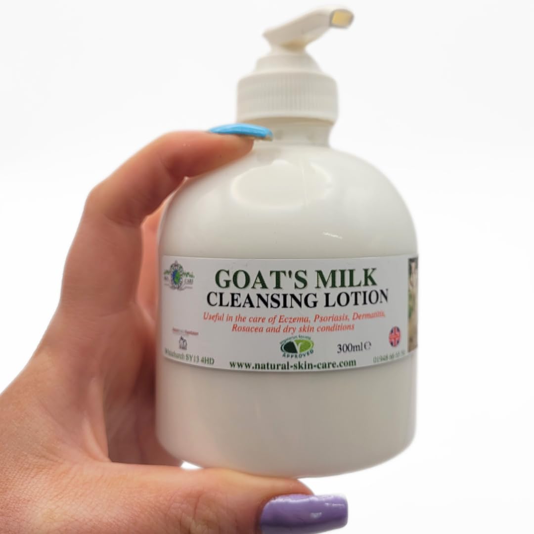 Goats Milk Cleansing Lotion 300ml by Elegance Natural Skin Care Formulated for dry, sensitive skin.
