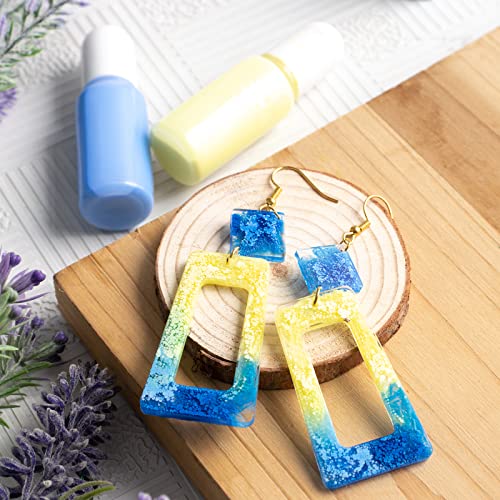 Earring Epoxy Resin Silicone Molds With Hair Clip Set Drop Dangle Stud Jewelry Casting Supplies 19-In-Set #TOP6