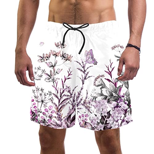 Maillots de bain hommes papillon floral pour vos vacances au soleil et short de plage