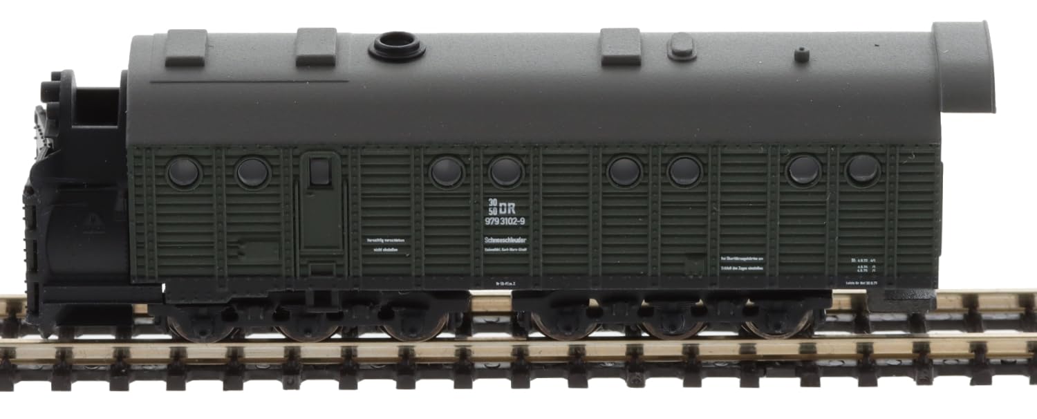 Märklin 87360 - Dampfschneeschleuder mit Kohletender mit angetriebenem Schleuderrad, Spur Z, miniclub.