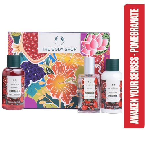 Image of The Body Shop Pomegranate Shower Gel, Body Lotion & Mist Gift Set
