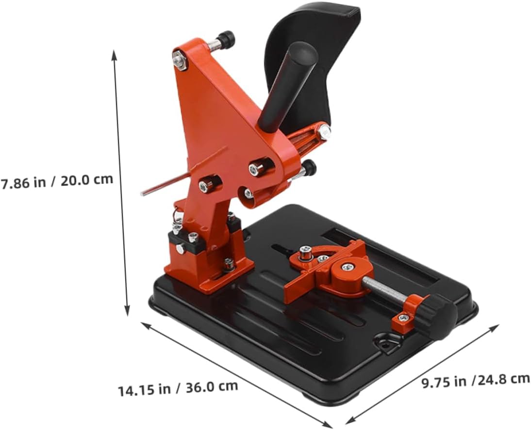 Veemoon 1set Angle Bracket Holder Cutting Stand Multi-Functional Design Aluminum Alloy and Iron Base for Workshops and Construction Sites