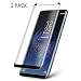 [2 PACK] Galaxy S8 Plus Tempered Glass Screen Protector, Magicmoon PREMIUM Strengthened Clear Anti-Bubble Scratch Proof for Samsung Galaxy S8 Plus [98% Half Cover][Case Friendly]