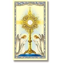 CB Religious Roman Catholic Gift The Monstrance Holy Vessel with Communion Prayer Card, Cardstock, NA