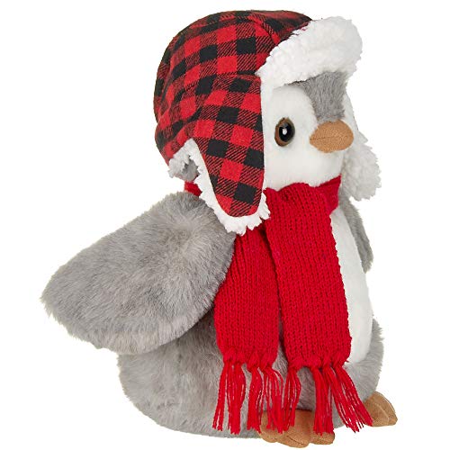 Bearington Cappy Plush Penguin Stuffed Animal With Hat And Scarf, 9.5 Inches #TOP2