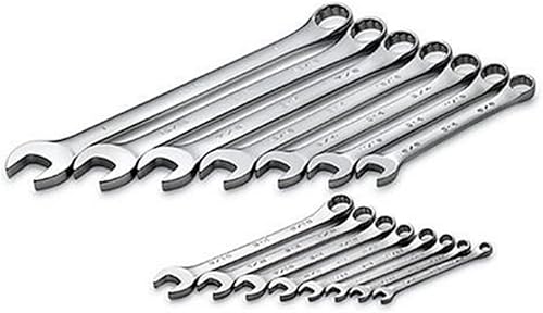 Miniatura 1 de SK Hand Tools 86255, juego de llaves punta corona fraccionaria, 15 unidades