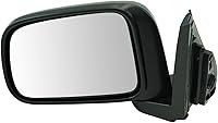 Vista 5 de Juego de 2 piezas de espejo lateral del conductor y del pasajero, ajuste eléctrico, sin calefacción, sin memoria, color negro, compatible con Honda
