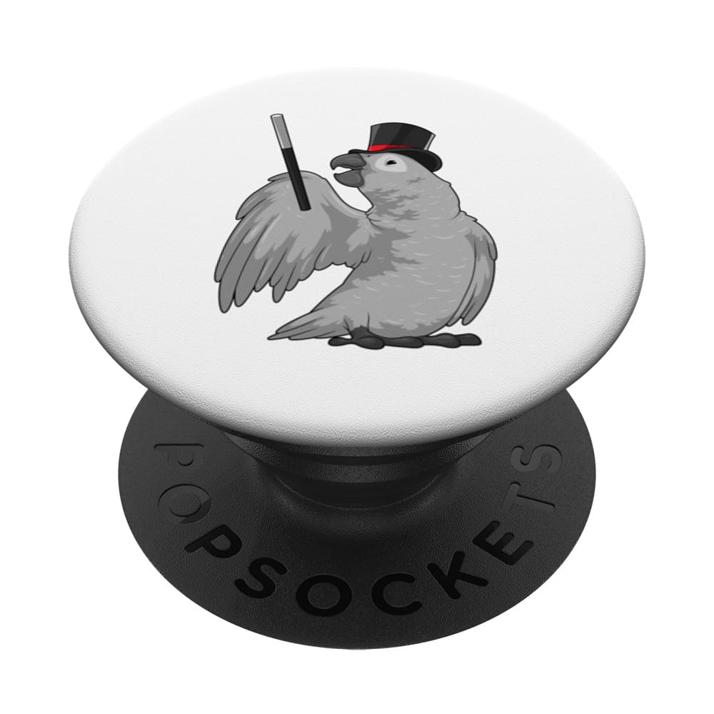 Parrot Wizard Magic wand Top hat PopSockets Swappable PopGrip
