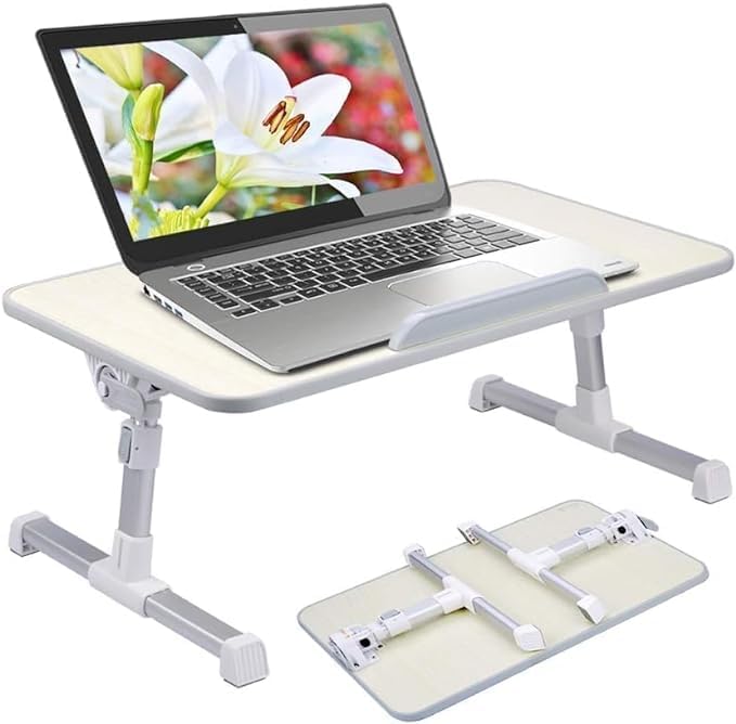 EASY PAY Besta Portable Table for Laptop With Fan, Reading, Breakfast on Bed, Couch, Recliner, Adjustable, Foldable, Notebook, Reading Holder