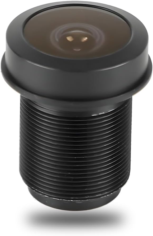 Standard Thread Interface 180°Fisheye Lens, 1.44mm 1/2.5 Wide Angle 5MP HD Lens for CCTV Surveillance Camera