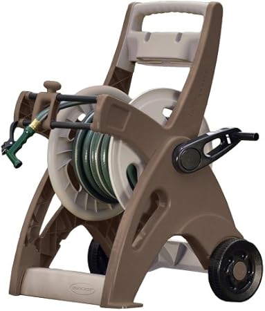 suncast hosemobile 175 ft beige retractable wheeled hose reel cart