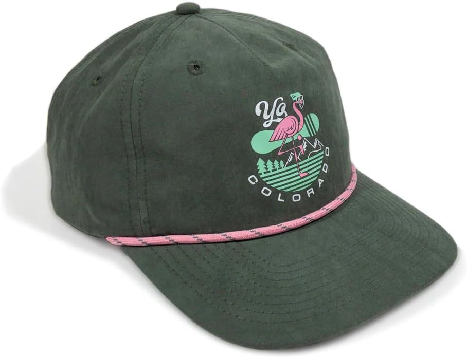 YoColorado Colorado Rope Hat for Men Women - Yardbird Rider Rope Hats, Flamingo Gifts, Surfer, Fishing or Baseball Cap