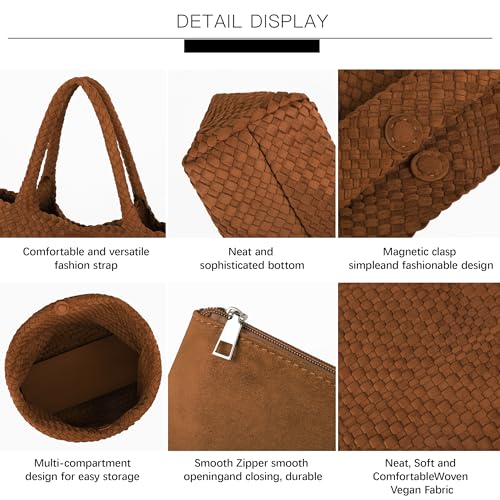 Image of Queenoris Shoulder Bags for Women, Fashion Purses and Handbags Top Handle Vegan Leather Shopper Satchel Large Travel Tote Bag | TOP HANDLE