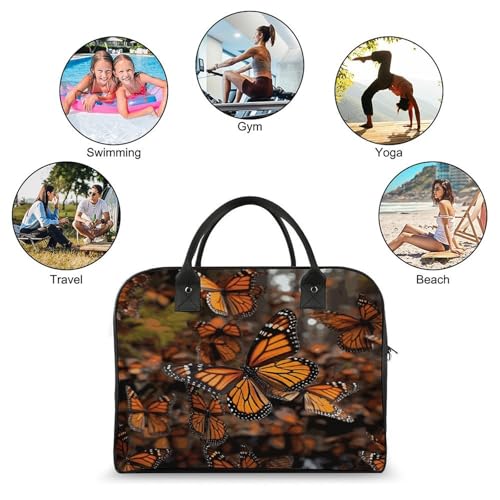 Maletín ligero para portátil con diseño de mariposas miniatura 4