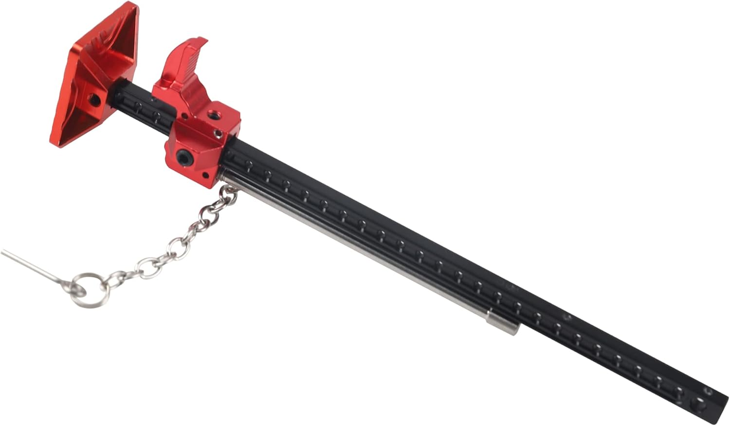 1/10 RC Simulation Metal Mini Lifting Jack Slideable Jack Tool RC Decorations Accessories Compatible with Traxxas TRX-4 Tamiya CC01 Axial SCX10 D90 Redcat HSP 90046 D110 1/10 RC Crawler Car