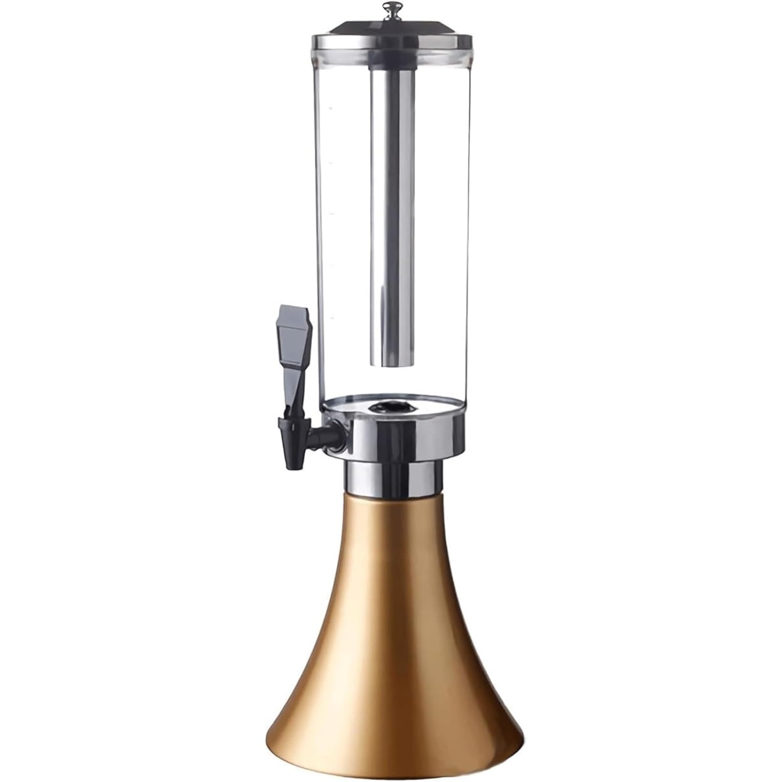 SBCGFY Dispenser Beverage Beverage Dispenser 3L Party Drink Dispenser With Ice Tube & Tap| Drink Fountain For Beer Water Iced Tea Tower| Juice