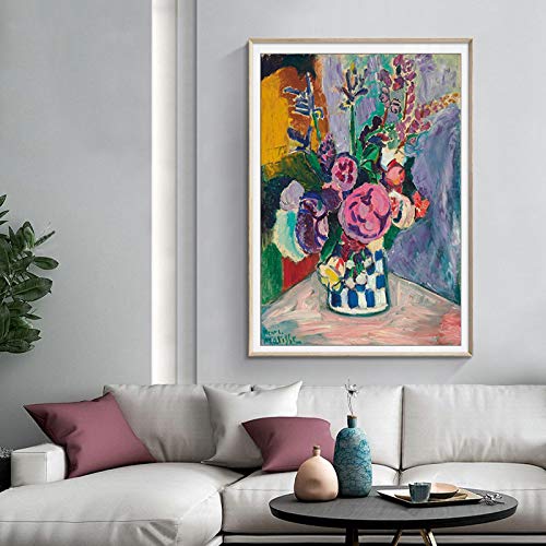 Matisse poster vintage de pivoines fleurs decoration murale de salon chaleureuse 40x60 cm