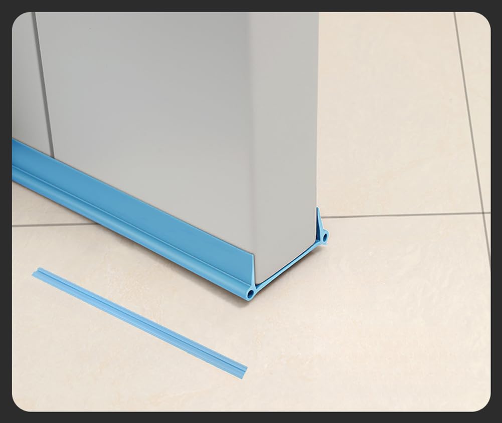 Paraspifferi sotto la porta per insetti, guarnizione tagliabile per rimuovere il rumore, per la parte inferiore delle porte, paraspifferi per porte esterne e interne (blu, 3)