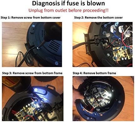 Miniatura 6 de Listado UL Combo de fusible de cable de alimentación de 2 clavijas GJS Gourmet compatible con Instant Pot LUX Mini, LUX50, LUX60 LUX Blue y LUX80.
