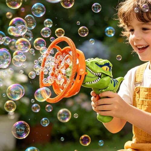 Máquina de burbujas dinosaurio ideal como regalo de cumpleaños infantil para patios 2