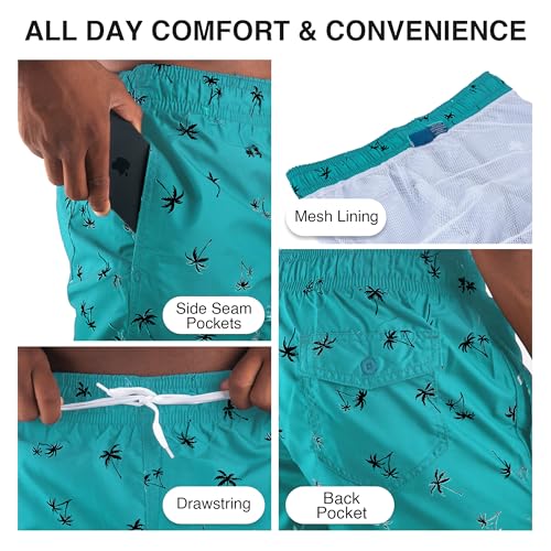 Image of Kanu Surf Men's Big Viper Extended Size Stripe Swim Trunk