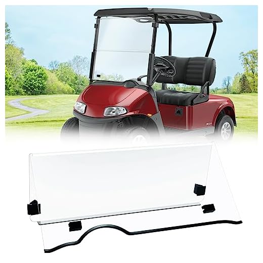 TechInovat 2008 Onwards Clear Windscreen for EZGO RXV Golf Cart Part Front