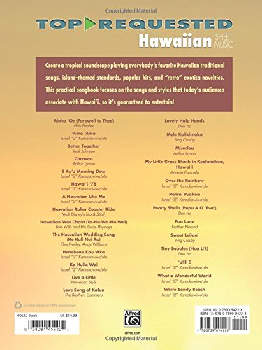 Top-Requested Hawaiian Sheet Music: 27 Popular And Traditional Favorites (Piano/Vocal/Guitar) (Top-Requested Sheet Music) #TOP1