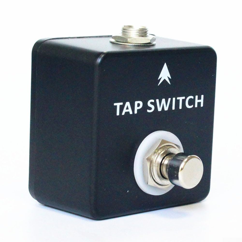 Tap Switch Pédale, pour Mosky Full Metal Shell Compact Tap pour Tempo Switch Guitare Pédale Interrupteur à Pied pour Delay Multi Effets Pédales