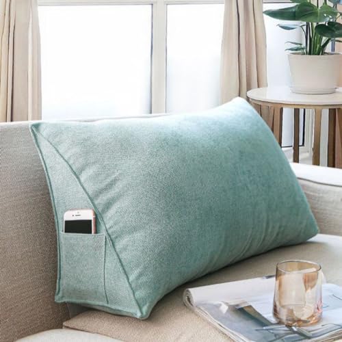 Almohada triangular cuña de algodón 100x35x20 cm