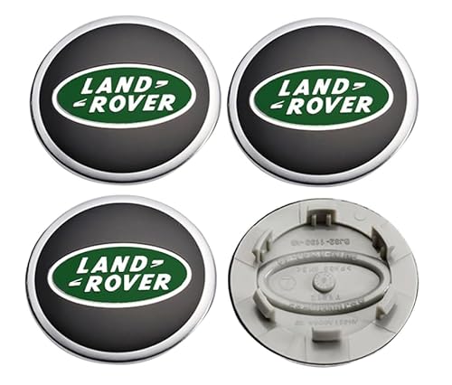 Smartec Compatible with fit Land Rover Wheel Center Hub Caps Hubcaps Logo Coversr 63mm, Set of 4
