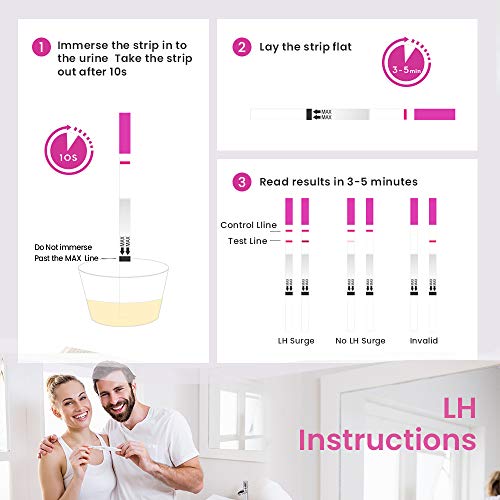 Femometer 40 ovulatietest + 10 zwangerschapstest 25 miu/ml optimale gevoeligheid (lh40&hcg10) - Image 8