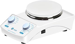 +UXI Magnetic Stirrer Hot Plate LCD Screen RT+5~350? Speed Range 100-2000rpm Maximum Processing Capacity 20L Time Setting Range 0-99h59min with 2 Stirring Bars 110V (Without LCD Screen)