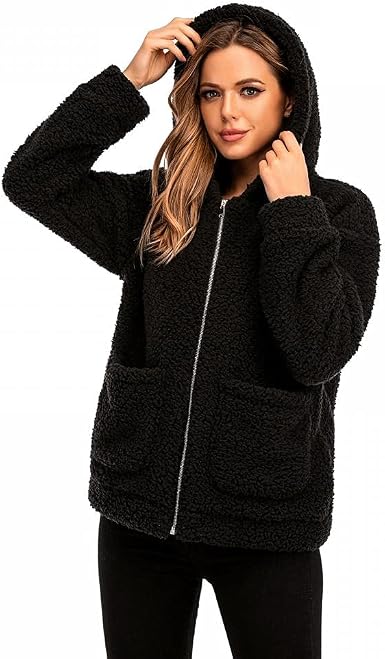 Women Teddy Jacket Coat Casual Faux Fur 