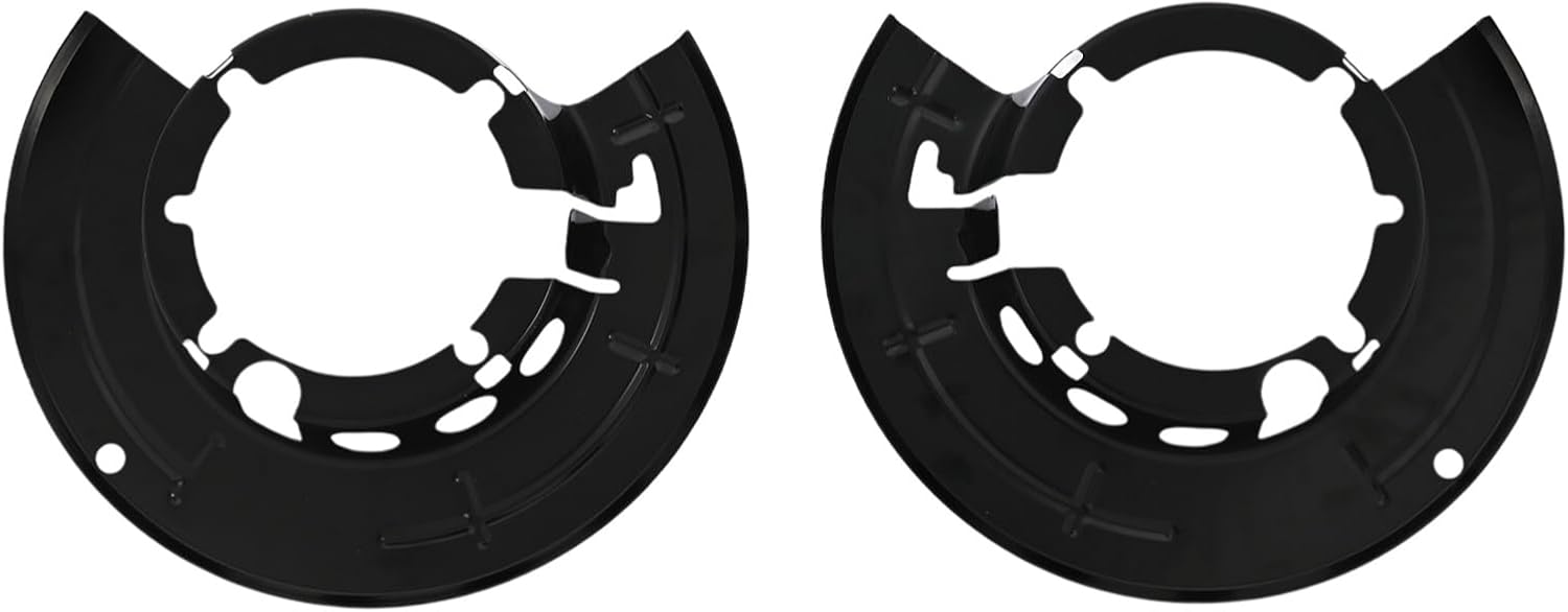2Pcs Front Brake Dust Shield Left & Right Side 6C3Z2K005B 6C3Z2K004B Compatible with Ford F-250/F-350 2005-2012 F-450/F-550 2011-2016 Replace 5C3Z-2K005-BA 5C3Z-2K004-BA