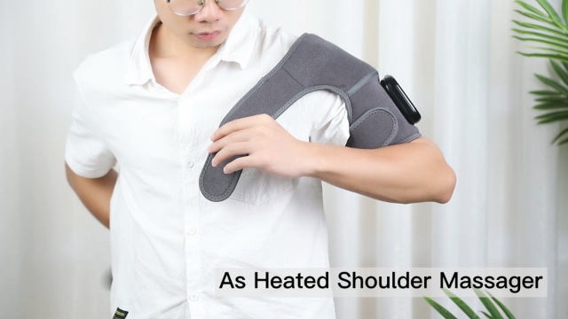 Cordless Heated Knee Massager with Vibration Heating Shoulder Brace