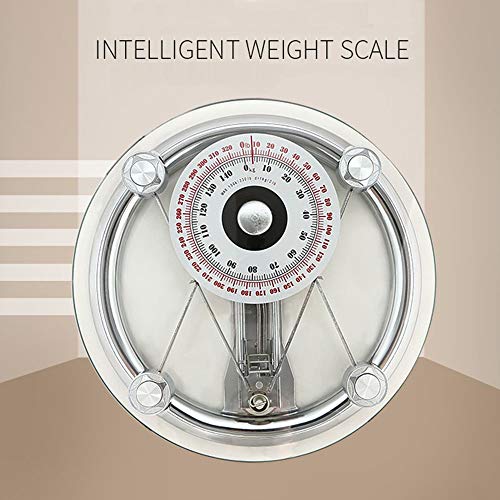 Bathroom Scale Mechanical Analog Scale, Healthy Weight Scale, Double Tempered Glass, Precision Measuring Large Dial, No Battery, Environmental Protection #TOP2