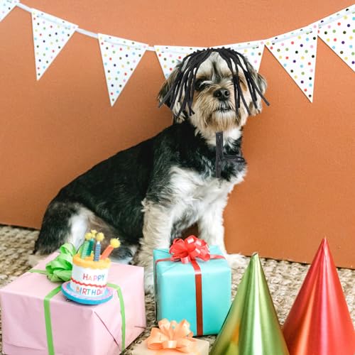 Peruca De Estimação Peruca De Cachorro Engraçado Cocar De Cão De Halloween Acessórios De De Cachorro