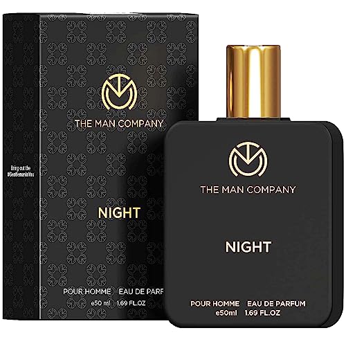 The Man Company Night Perfume for Man – 50ml | Premium Long Lasting Fragrance | Citrusy, Exotic & Woody | Gift For Man | Date Night Body Spray | Valentine Gift Set For Him