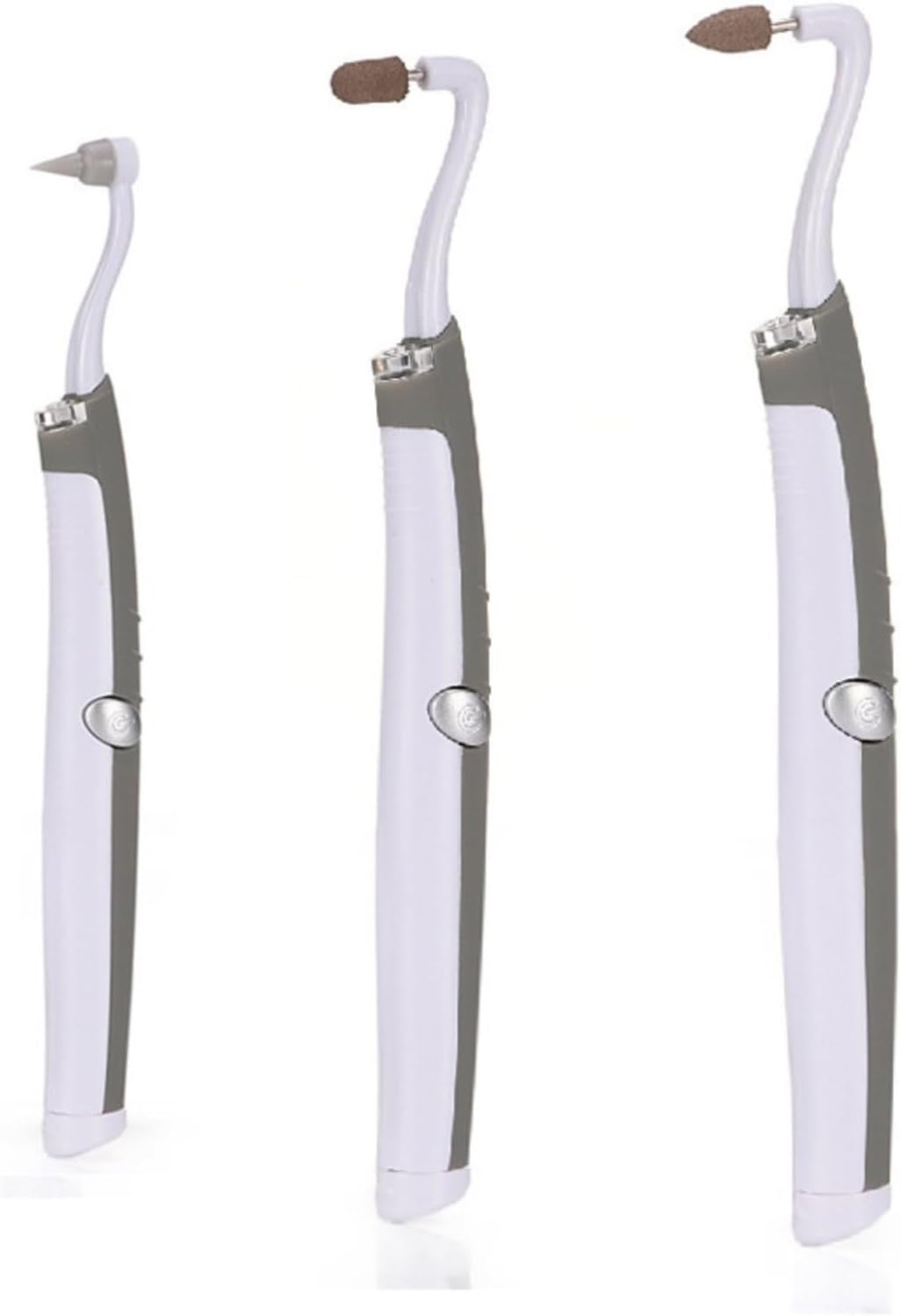 Teeth Whitening Polishing Stain Removing Kit - 3 Heads Built in LED Vibration Dental Tools