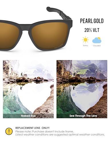 Image of BLAZERBUCK Anti-salt Polarized Replacement Lenses for Oakley Catalyst OO9272 Sunglass