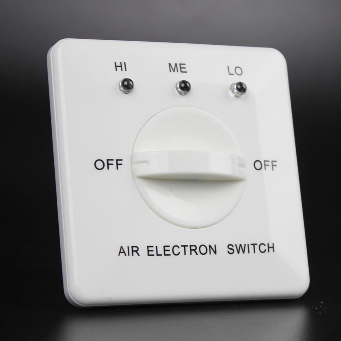 Panel Fan Controller for Fan Coil Three-Speed Air Conditioning Control Switch White PC Material Regulating Indoor Temperature for Central Air Conditioning