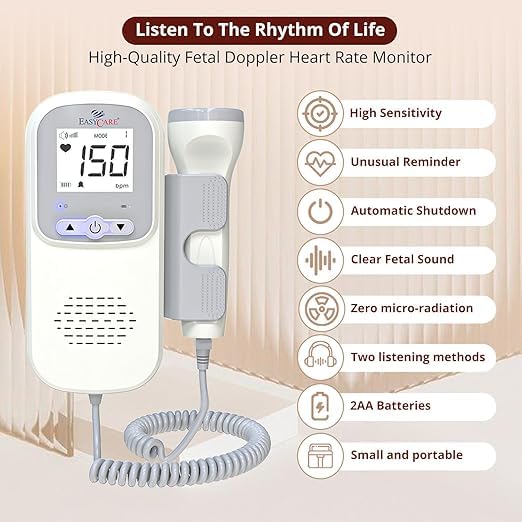Image of Fedal Doppler High-Performance Pregnancy Care Device | Radiation-Free, Low Power Indicator & Intelligent Dynamic Detection